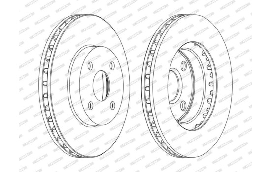 Brake Disc PREMIER DDF1309C Ferodo, Image 2