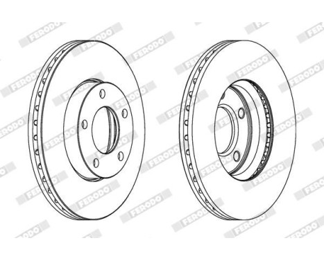 Brake Disc PREMIER DDF1311C Ferodo, Image 2