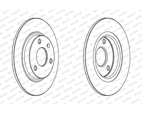 Brake Disc PREMIER DDF132 Ferodo