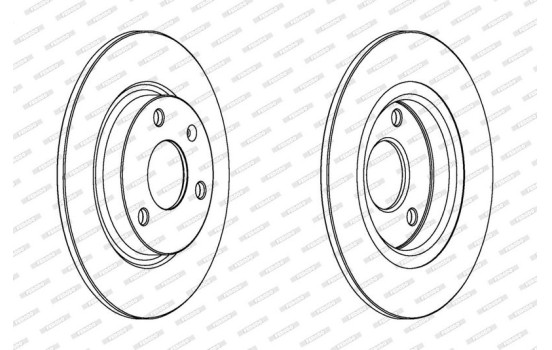 Brake Disc PREMIER DDF132 Ferodo