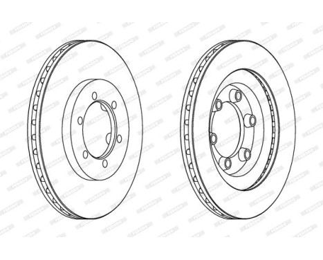 Brake Disc PREMIER DDF1346 Ferodo