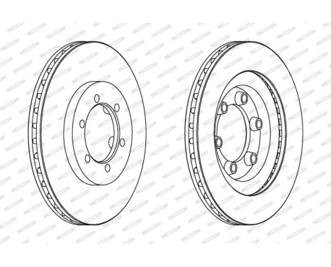 Brake Disc PREMIER DDF1346 Ferodo