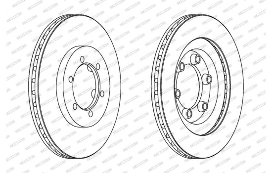 Brake Disc PREMIER DDF1346 Ferodo