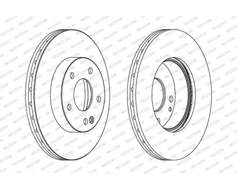 Brake Disc PREMIER DDF1363C Ferodo, Image 2