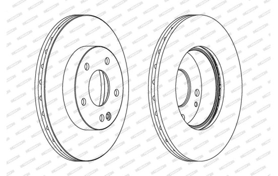 Brake Disc PREMIER DDF1363C Ferodo, Image 2