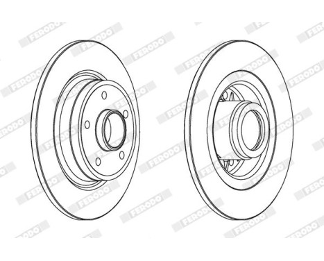 Brake Disc PREMIER DDF1364C-1 Ferodo, Image 2