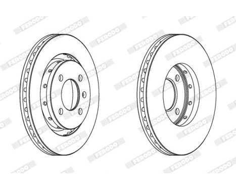 Brake Disc PREMIER DDF1365 Ferodo, Image 2