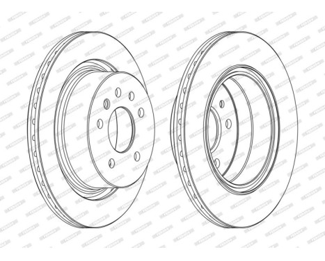 Brake Disc PREMIER DDF1366C Ferodo, Image 2