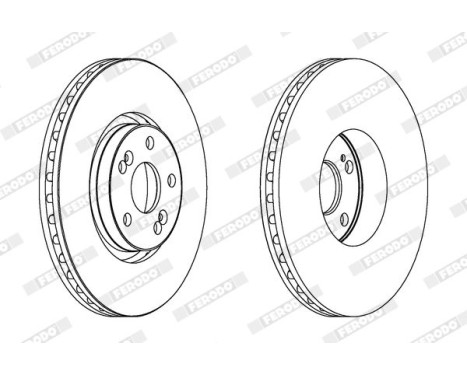 Brake Disc PREMIER DDF1368C-1 Ferodo, Image 2
