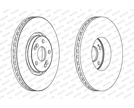 Brake Disc PREMIER DDF1368C-1 Ferodo, Image 2
