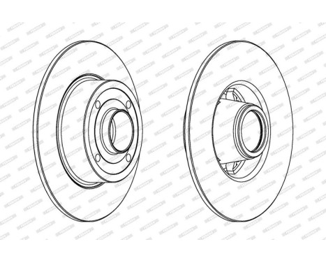 Brake Disc PREMIER DDF1369C-1 Ferodo, Image 2