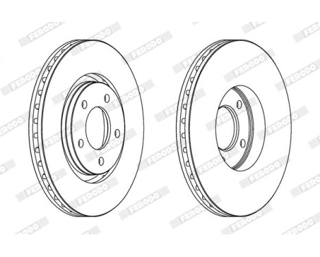 Brake Disc PREMIER DDF1372 Ferodo, Image 2