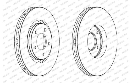 Brake Disc PREMIER DDF1372 Ferodo, Image 2