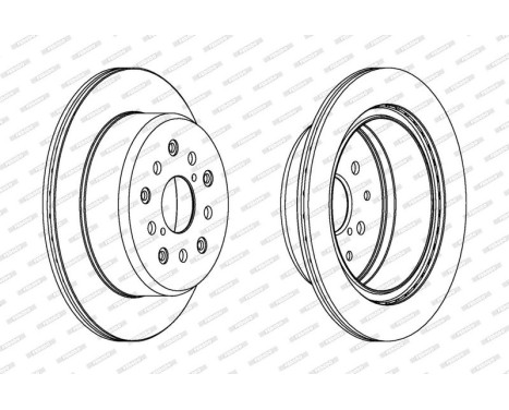 Brake Disc PREMIER DDF1375 Ferodo, Image 2