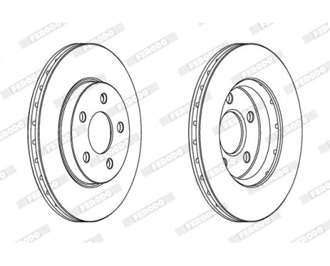 Brake Disc PREMIER DDF1376 Ferodo, Image 2