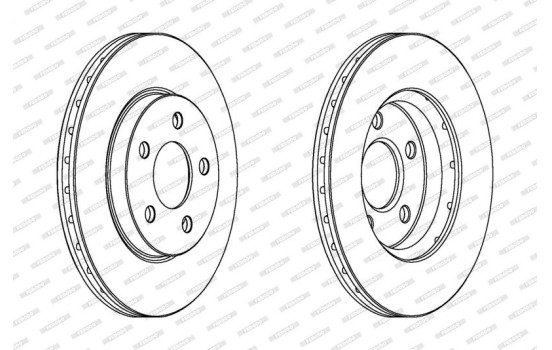 Brake Disc PREMIER DDF1376 Ferodo, Image 2