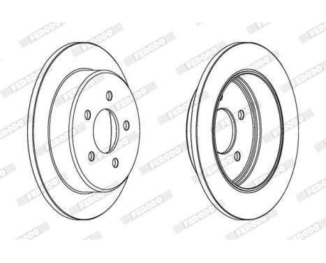 Brake Disc PREMIER DDF1378 Ferodo, Image 2