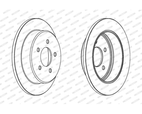 Brake Disc PREMIER DDF1378 Ferodo, Image 2