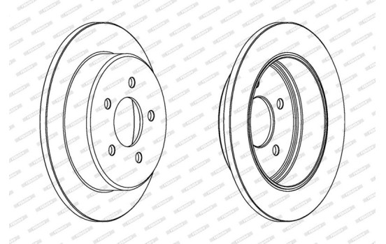 Brake Disc PREMIER DDF1378 Ferodo, Image 2