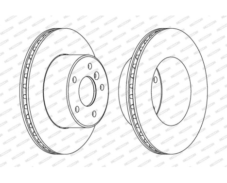 Brake Disc PREMIER DDF1379C-1 Ferodo, Image 2