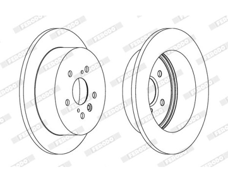 Brake Disc PREMIER DDF1380 Ferodo, Image 2
