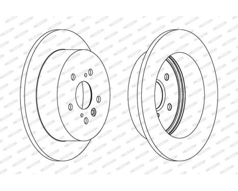 Brake Disc PREMIER DDF1380 Ferodo, Image 2