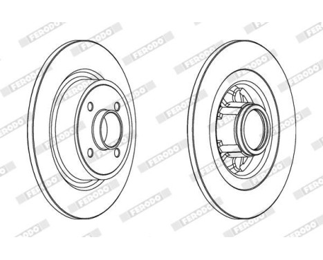Brake Disc PREMIER DDF1381C-1 Ferodo, Image 2