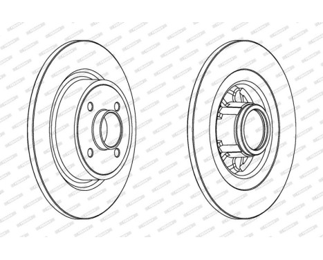 Brake Disc PREMIER DDF1381C-1 Ferodo, Image 2