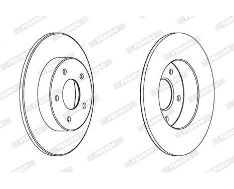 Brake Disc PREMIER DDF1383 Ferodo, Image 2