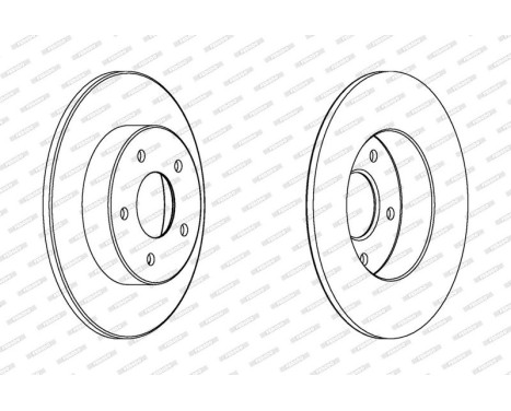 Brake Disc PREMIER DDF1383 Ferodo, Image 2