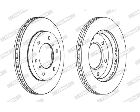 Brake Disc PREMIER DDF1384 Ferodo, Image 2