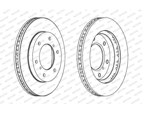 Brake Disc PREMIER DDF1384 Ferodo
