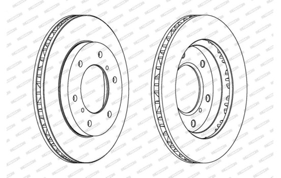 Brake Disc PREMIER DDF1384 Ferodo