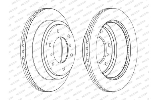 Brake Disc PREMIER DDF1385C Ferodo