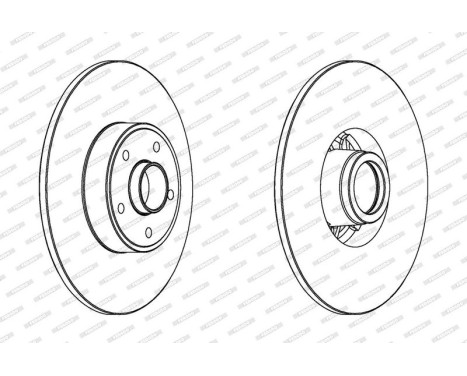 Brake Disc PREMIER DDF1386C-1 Ferodo, Image 2