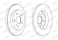 Brake Disc PREMIER DDF1387 Ferodo