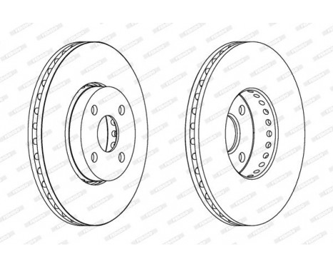 Brake Disc PREMIER DDF1388 Ferodo, Image 2