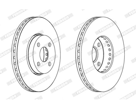 Brake Disc PREMIER DDF1388 Ferodo, Image 2