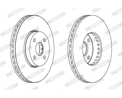 Brake Disc PREMIER DDF1388 Ferodo, Image 2