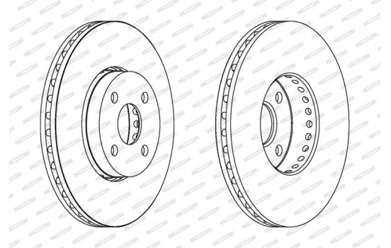 Brake Disc PREMIER DDF1388 Ferodo, Image 2