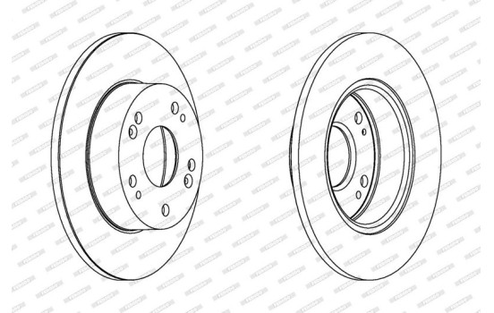 Brake Disc PREMIER DDF1390 Ferodo, Image 2
