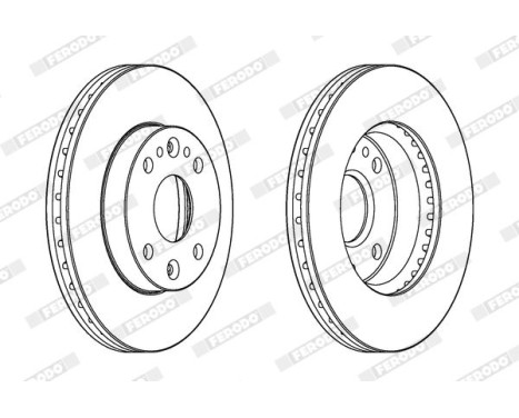 Brake Disc PREMIER DDF1391 Ferodo, Image 2