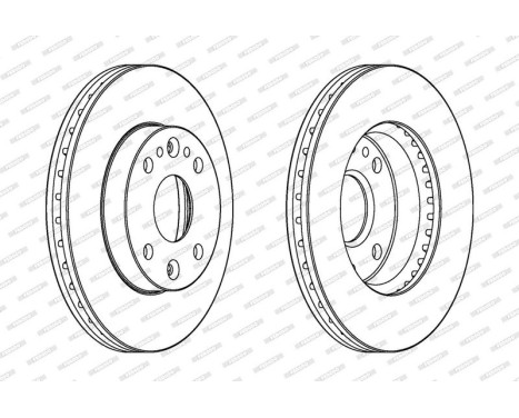 Brake Disc PREMIER DDF1391 Ferodo, Image 2