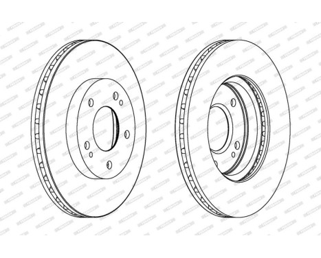 Brake Disc PREMIER DDF1393 Ferodo, Image 2