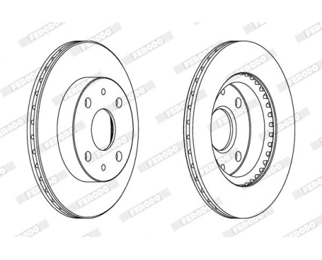 Brake Disc PREMIER DDF1394C Ferodo