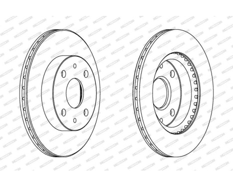 Brake Disc PREMIER DDF1394C Ferodo