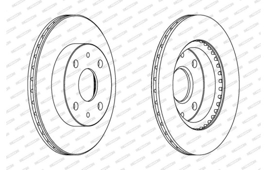 Brake Disc PREMIER DDF1394C Ferodo