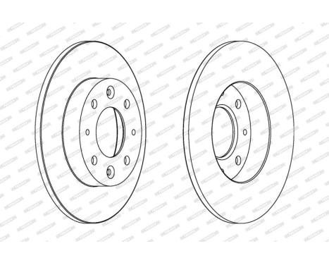 Brake Disc PREMIER DDF1395 Ferodo, Image 2
