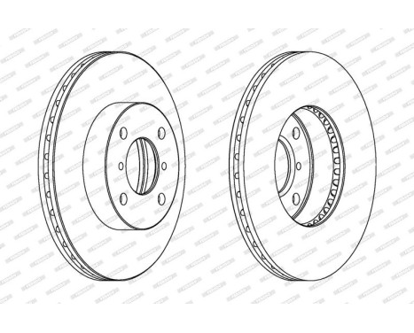 Brake Disc PREMIER DDF1396 Ferodo, Image 2