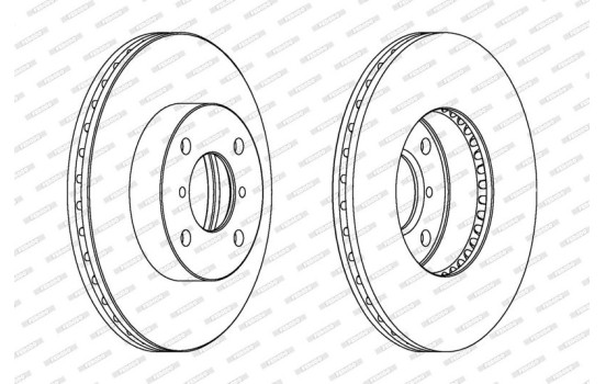 Brake Disc PREMIER DDF1396 Ferodo, Image 2